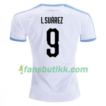 Fotballdrakt Uruguay Luis Suarez 9 Bortetrøye 2019 Copa América Kortermet